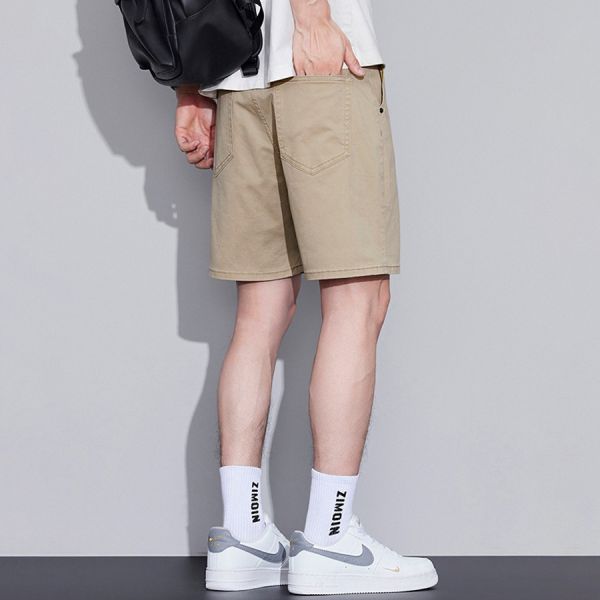 馳格休閒直筒四分短褲 - 4配色 幕峰MuFeng,男裝,四分短褲,直筒短褲,休閒褲,百搭男裝,褲子,網路購物,2025,時尚潮流