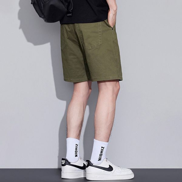 馳格休閒直筒四分短褲 - 4配色 幕峰MuFeng,男裝,四分短褲,直筒短褲,休閒褲,百搭男裝,褲子,網路購物,2025,時尚潮流
