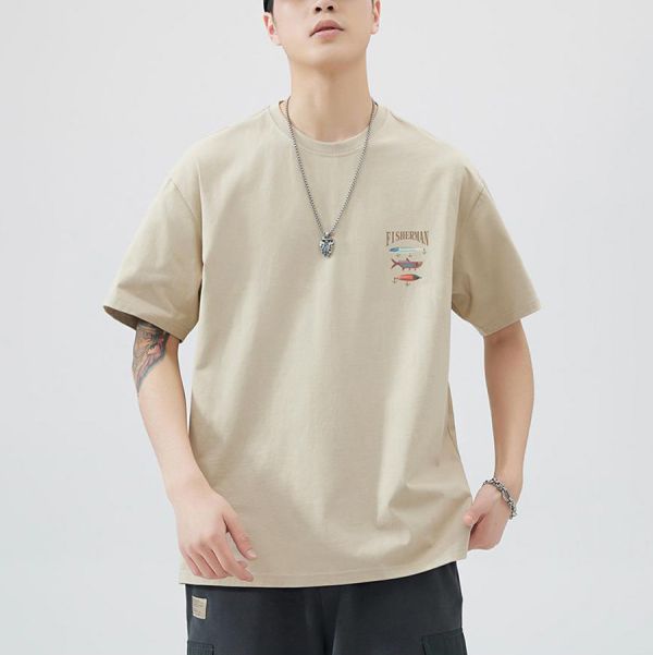釣悠印花休閒短袖 - 2配色 幕峰,班服,團服,外套,褲子,襯衫,男裝,牛仔褲,網路購物,購物