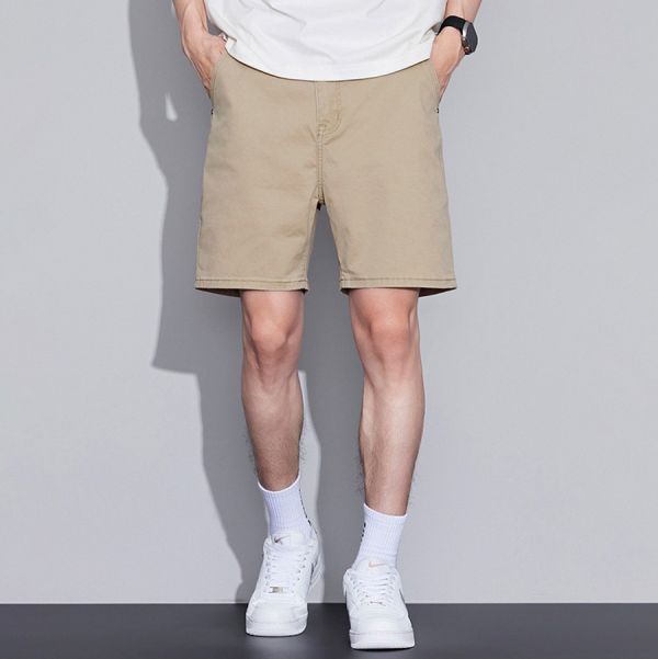 馳格休閒直筒四分短褲 - 4配色 幕峰MuFeng,男裝,四分短褲,直筒短褲,休閒褲,百搭男裝,褲子,網路購物,2025,時尚潮流
