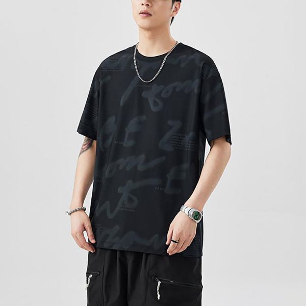 逸悠潮流印花短袖 - 1配色 幕峰,班服,團服,外套,褲子,襯衫,男裝,牛仔褲,網路購物,購物