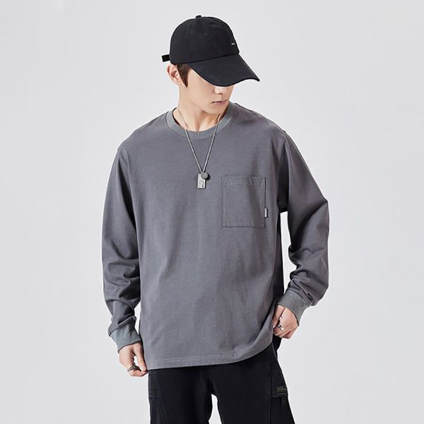 潤倪圓領休閒長袖 - 1配色 幕峰,班服,團服,外套,褲子,襯衫,男裝,牛仔褲,網路購物,購物