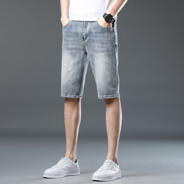 塵翼重磅彈力休閒牛仔短褲 - 1配色 幕峰,男裝,牛仔褲,襯衫,外套,特賣會,褲子,網路購物,購物,活動