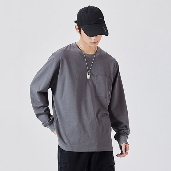 潤倪圓領休閒長袖 - 1配色 幕峰,班服,團服,外套,褲子,襯衫,男裝,牛仔褲,網路購物,購物