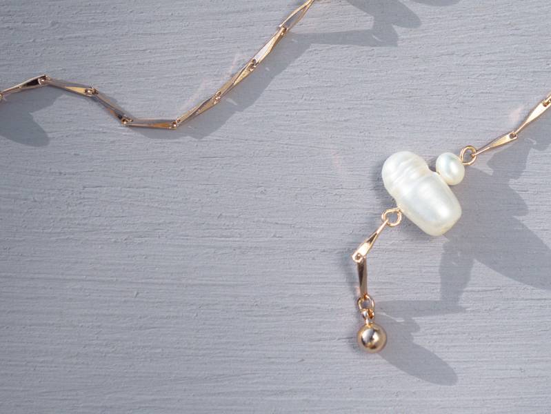 Hydromancy Series- Drizzle earrings*3 colours  天然珍珠 迷你珍珠 變形珍珠 長耳環