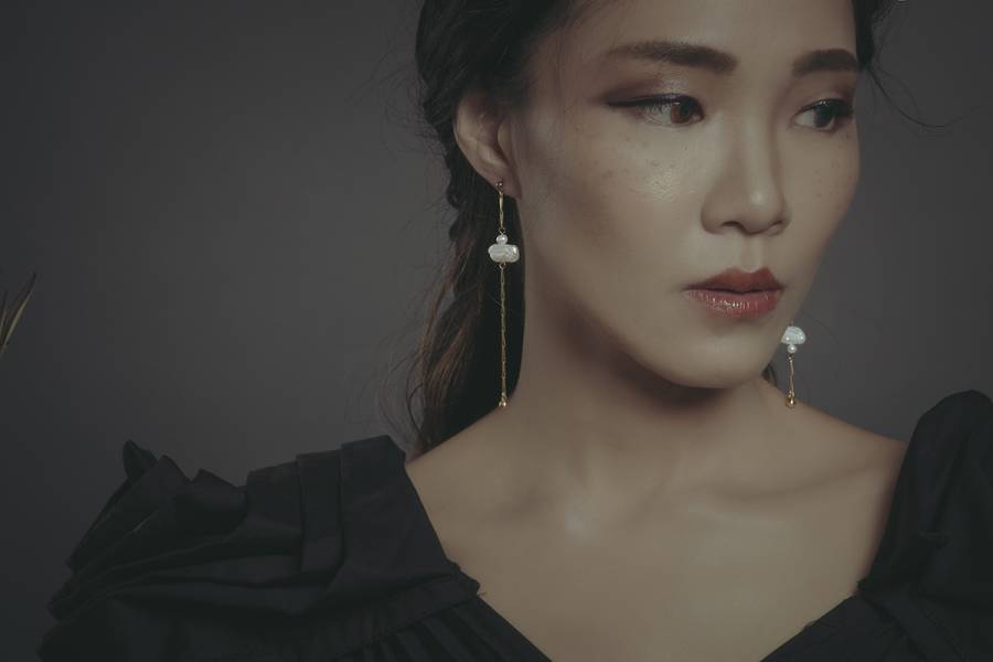 Hydromancy Series- Drizzle earrings*3 colours  天然珍珠 迷你珍珠 變形珍珠 長耳環