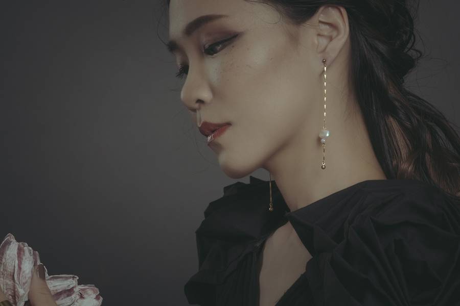 Hydromancy Series- Drizzle earrings*3 colours  天然珍珠 迷你珍珠 變形珍珠 長耳環