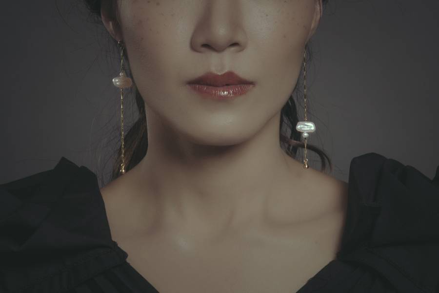 Hydromancy Series- Drizzle earrings*3 colours  天然珍珠 迷你珍珠 變形珍珠 長耳環