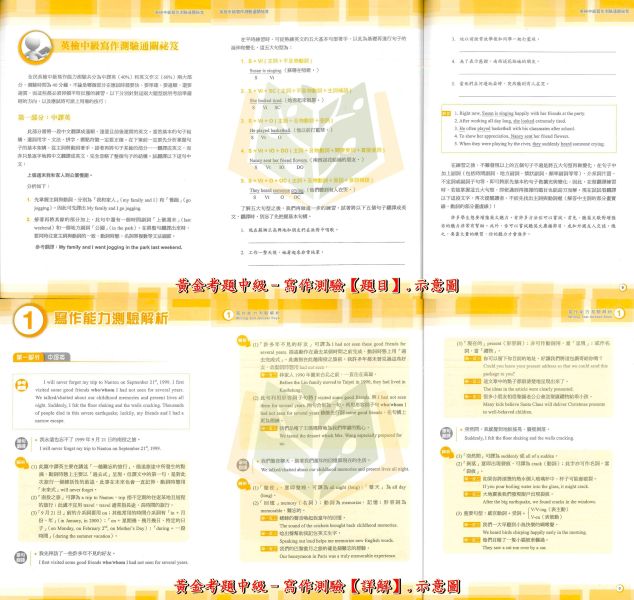 全民英檢‧會考必備 堂奧國中【新全民英檢黃金考題 初級/中級】｜GEPT初級‧GEPT中級 英檢題庫 口說/寫作/聽力/閱讀測驗 試題包 附解答【檢定考試】 堂奧 全民英檢 GEPT 初級 中級 英檢 黃金考題 聽力 閱讀 口說 寫作 模擬試題 試題包 MP3CD 解析冊 會考 英語輔材 考前衝刺