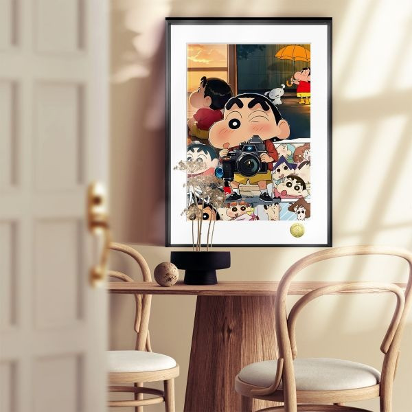 【海外代購】皇呱《小新の感人時刻》蠟筆小新記錄感人時刻裝飾畫 午睡毯 地毯 