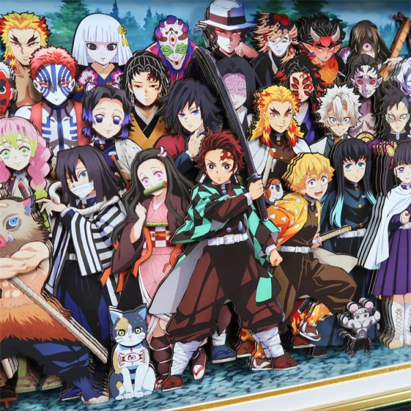 【海外代購】KALA HOME 炭治郎禰豆子九柱十二鬼月全家福裝飾畫01 