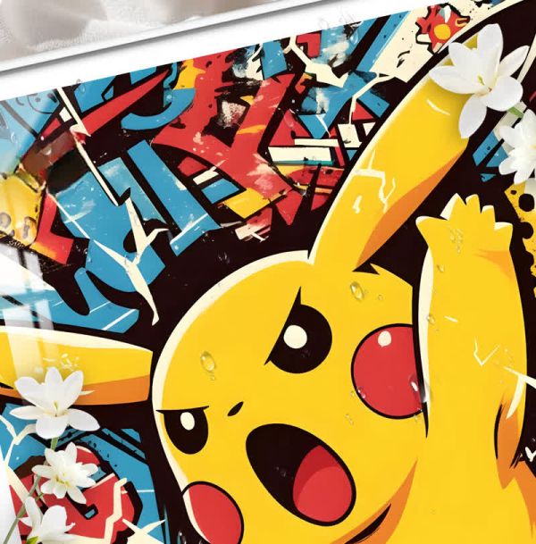 【海外代購】阿喵畫社 寶可夢 塗鴉 皮卡丘 8k超清裝飾畫 
