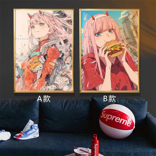 【海外代購】千鳥社 零二國家隊DARLING in the FRANXX裝飾畫 