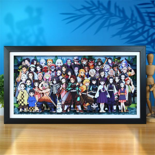 【海外代購】KALA HOME 炭治郎禰豆子九柱十二鬼月全家福裝飾畫01 