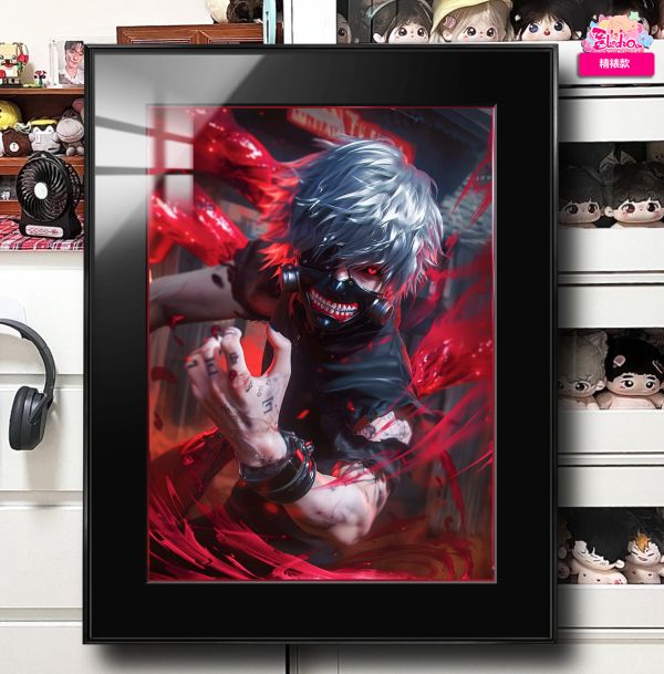 【海外代購】阿喵畫社 赫子形態 金木研 展館級8k超清精裱畫 