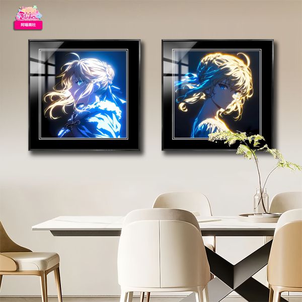 【海外代購】阿喵畫社 牆面《Fate》月光 吾王saber 8k高清組合裝飾畫 