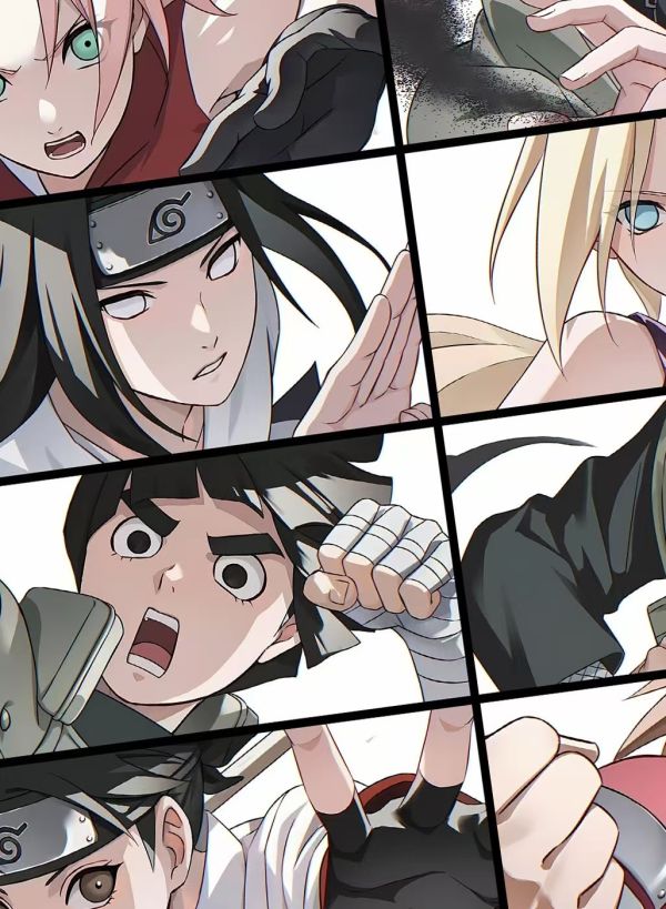 【海外代購】星空《火之意志》火影忍者鳴人佐助雛田寧次李洛克裝飾畫 