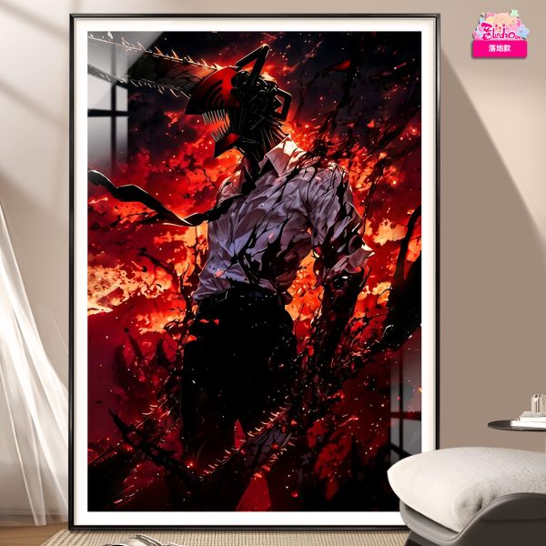 【海外代購】阿喵畫社 阿喵畫社 電鋸惡魔 暴走 電次デンジ 8k超大超清裝飾畫 