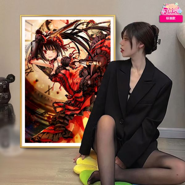 【海外代購】阿喵畫社 神威靈裝 時崎狂三 8k超大超清裝飾畫 