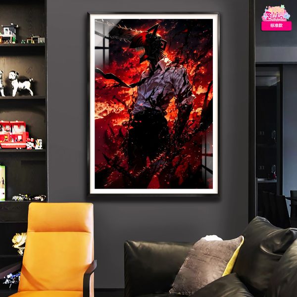 【海外代購】阿喵畫社 阿喵畫社 電鋸惡魔 暴走 電次デンジ 8k超大超清裝飾畫 