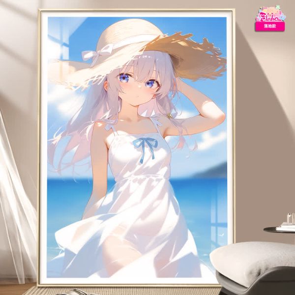 【海外代購】阿喵畫社 魔女之旅 海風吹吹 伊蕾娜 超清裝飾畫 