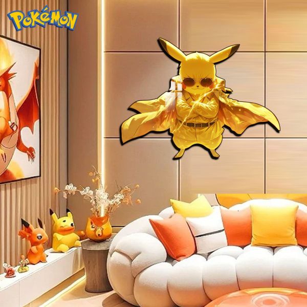 【海外代購】阿喵畫社 黃猿皮卡丘裝飾畫 滑鼠墊 