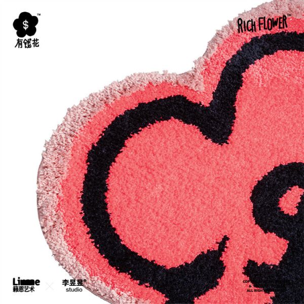 【海外代購】RICH FLOWER 有錢花花地毯 