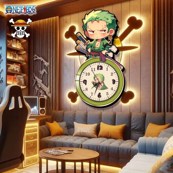 【海外代購】阿喵畫社 索隆鐘錶 海賊王異形時鐘 