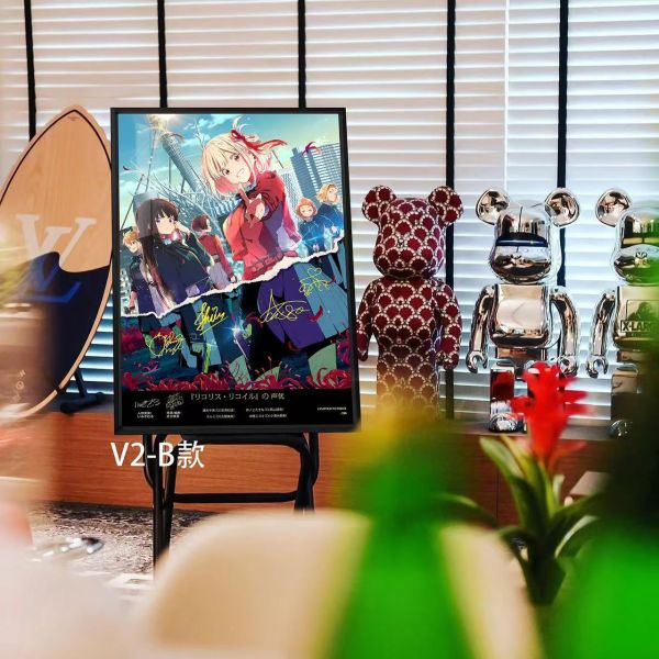 【海外代購】千鳥社 莉可麗絲聲優 第二彈 莉可麗絲錦木千束井上瀧奈中原瑞希胡桃簽名裝飾畫 