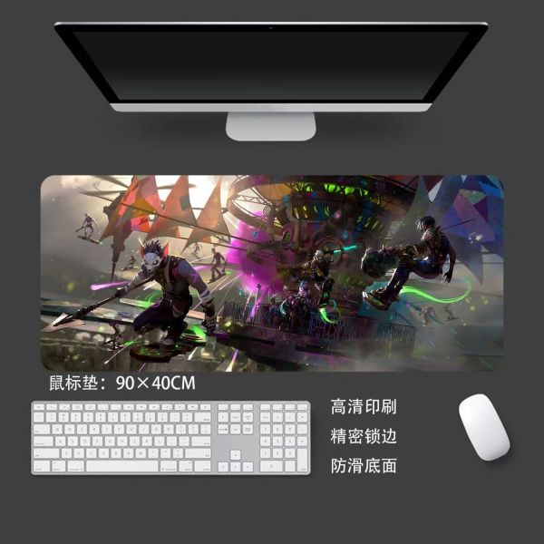 【海外代購】千鳥社 雙城之戰 祖安的反擊 英雄聯盟雙城之戰jinx金克絲艾克裝飾畫滑鼠墊 