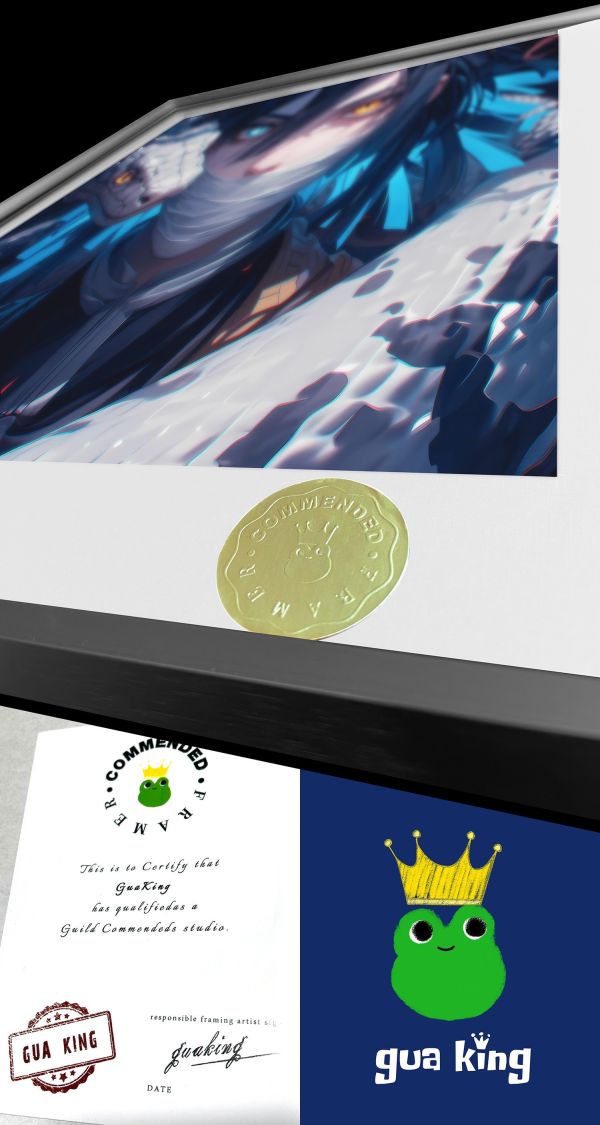 【海外代購】皇呱 《蛇柱伊黑小芭內》 鬼滅之刃鬼殺隊蛇柱異色眼瞳伊黑小芭內週邊裝飾畫 