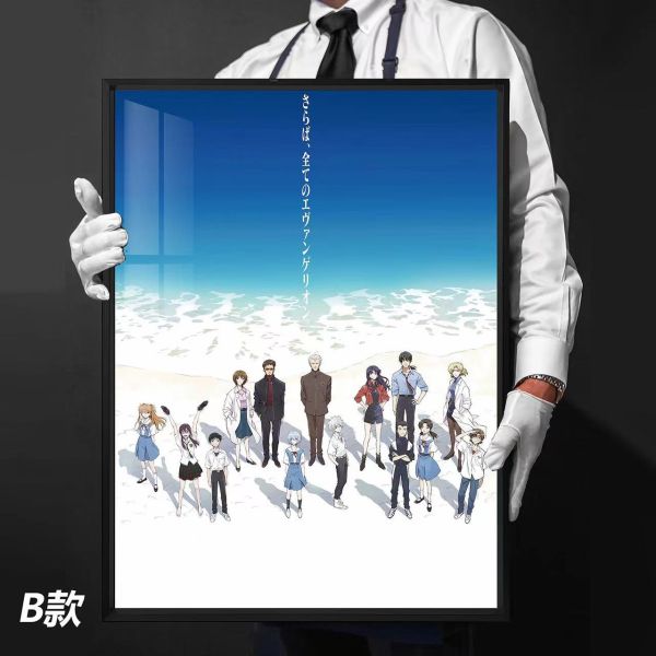 【海外代購】千鳥社 EVA劇場版海報 明日香綾波麗碇真嗣午睡毯地毯裝飾畫 