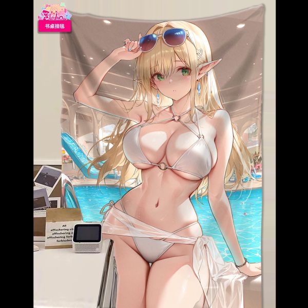 【海外代購】阿喵畫社 海景風情 蒂德莉特 8k超大高清裝飾畫 午睡毛毯 書桌掛毯 