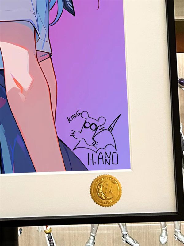 【海外代購】星空 制服明日香 eva 裝飾畫 