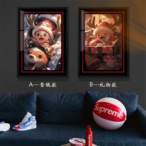 【海外代購】千鳥社 喬巴聖誕 東尼托尼 裝飾畫 