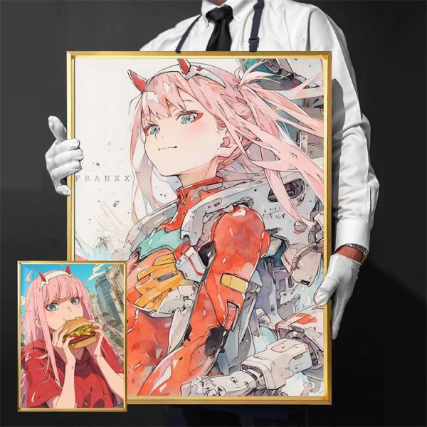 【海外代購】千鳥社 零二國家隊DARLING in the FRANXX裝飾畫 