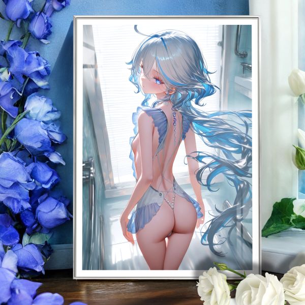 【海外代購】阿喵畫社 沐浴 芙寧娜 8k超大高清裝飾畫 