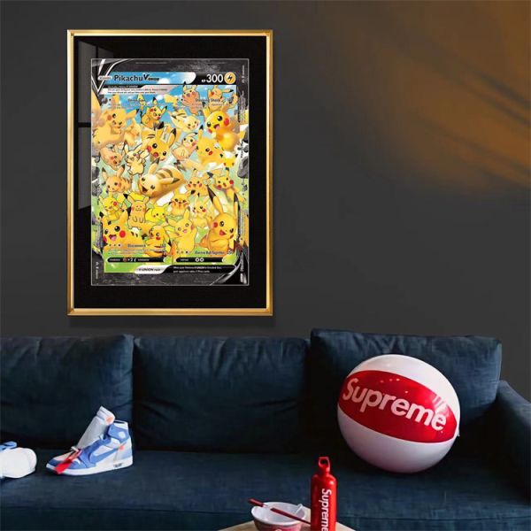 【海外代購】千鳥社 皮卡丘25週年卡牌裝飾畫 