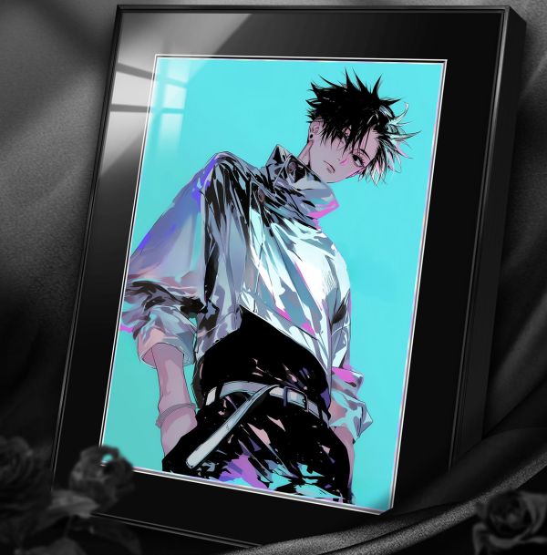 【海外代購】阿喵畫社 展館級 咒術回戰 男團 乙骨憂太 12k超清精裱畫 