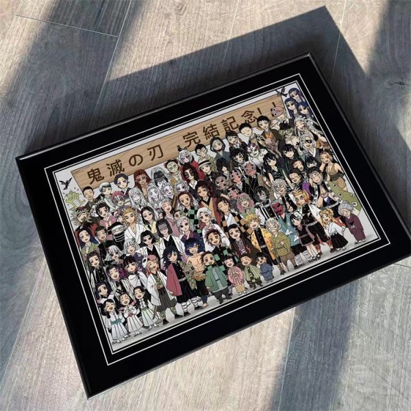 【海外代購】千鳥社 完結紀念炭治郎祢豆子善逸全家福裝飾畫01 
