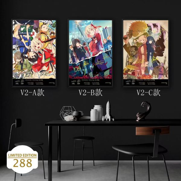 【海外代購】千鳥社 莉可麗絲聲優 第二彈 莉可麗絲錦木千束井上瀧奈中原瑞希胡桃簽名裝飾畫 