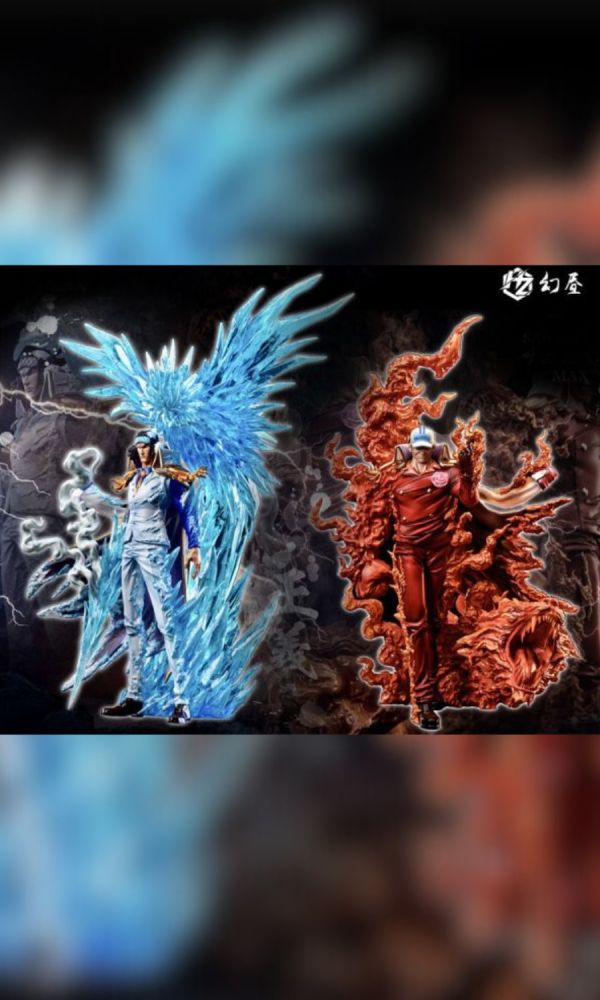 【海外代購】幻晝 冰與火 赤犬 青雉 雕像 