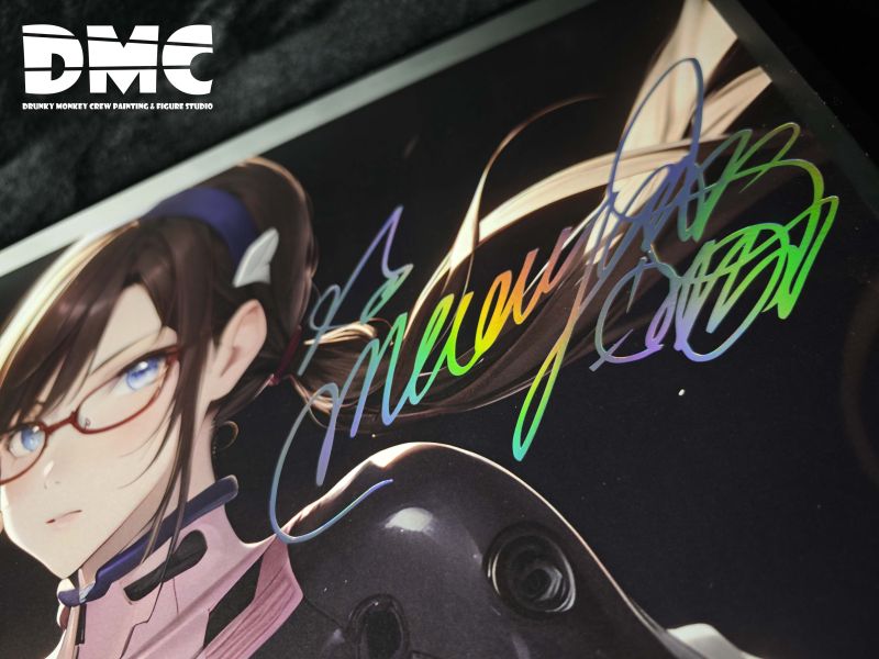 【海外代購】DMC Painting DMP-011 EVA聲優復刻簽名合金裝飾畫 Part.3 真希波 