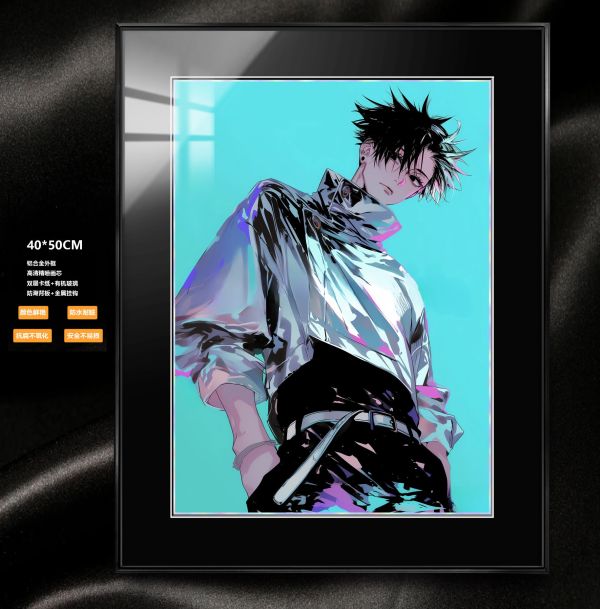 【海外代購】阿喵畫社 展館級 咒術回戰 男團 乙骨憂太 12k超清精裱畫 