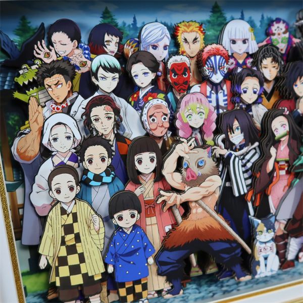 【海外代購】KALA HOME 炭治郎禰豆子九柱十二鬼月全家福裝飾畫01 