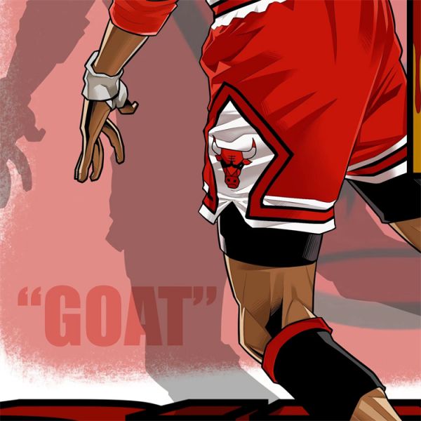 【海外代購】【51*38CM】 星空 喬丹空中漫步 潮流藝術版畫01 