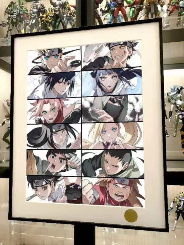 【海外代購】星空《火之意志》火影忍者鳴人佐助雛田寧次李洛克裝飾畫 