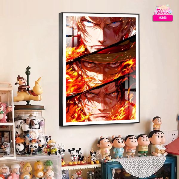 【海外代購】阿喵畫社 火之意志 三兄弟 海賊王發布8k超清裝飾畫 