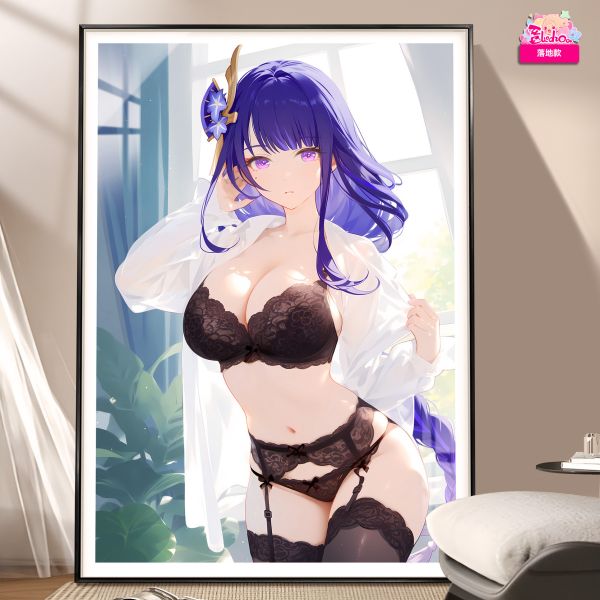 【海外代購】阿喵畫社 羞羞 雷電將軍 8k超大超清裝飾畫 