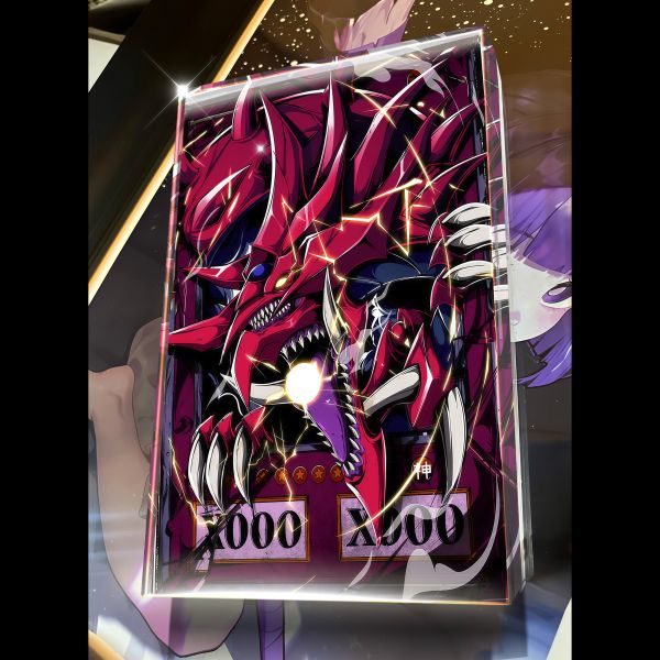 【海外代購】阿喵畫社 第九彈動漫遊戲王三幻神 壓克力收藏透明磚 